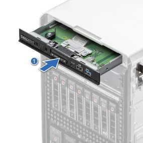 Dell Front I/O with iDRAC direct port and Quick Sync 2