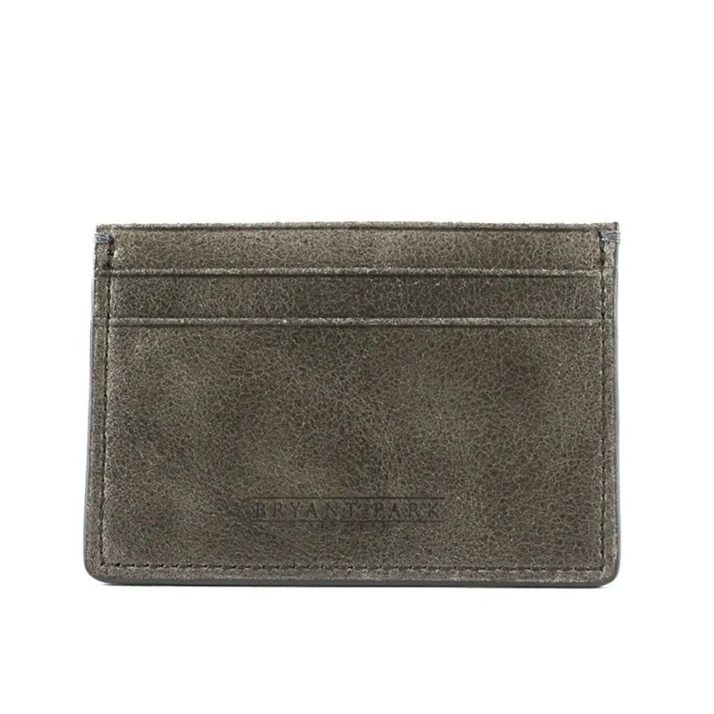 Distressed Full-Grain Leather Card Case | Bryant Park - USA Made