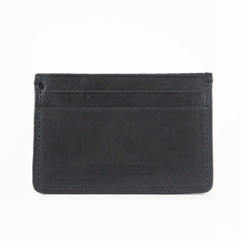 Distressed Full-Grain Leather Card Case | Bryant Park - USA Made