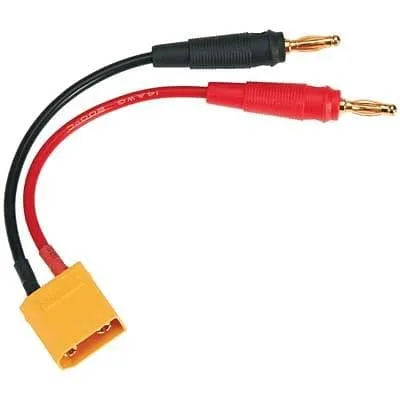 DTXC 2224 Charge Lead Banana Plugs To XT90 Male