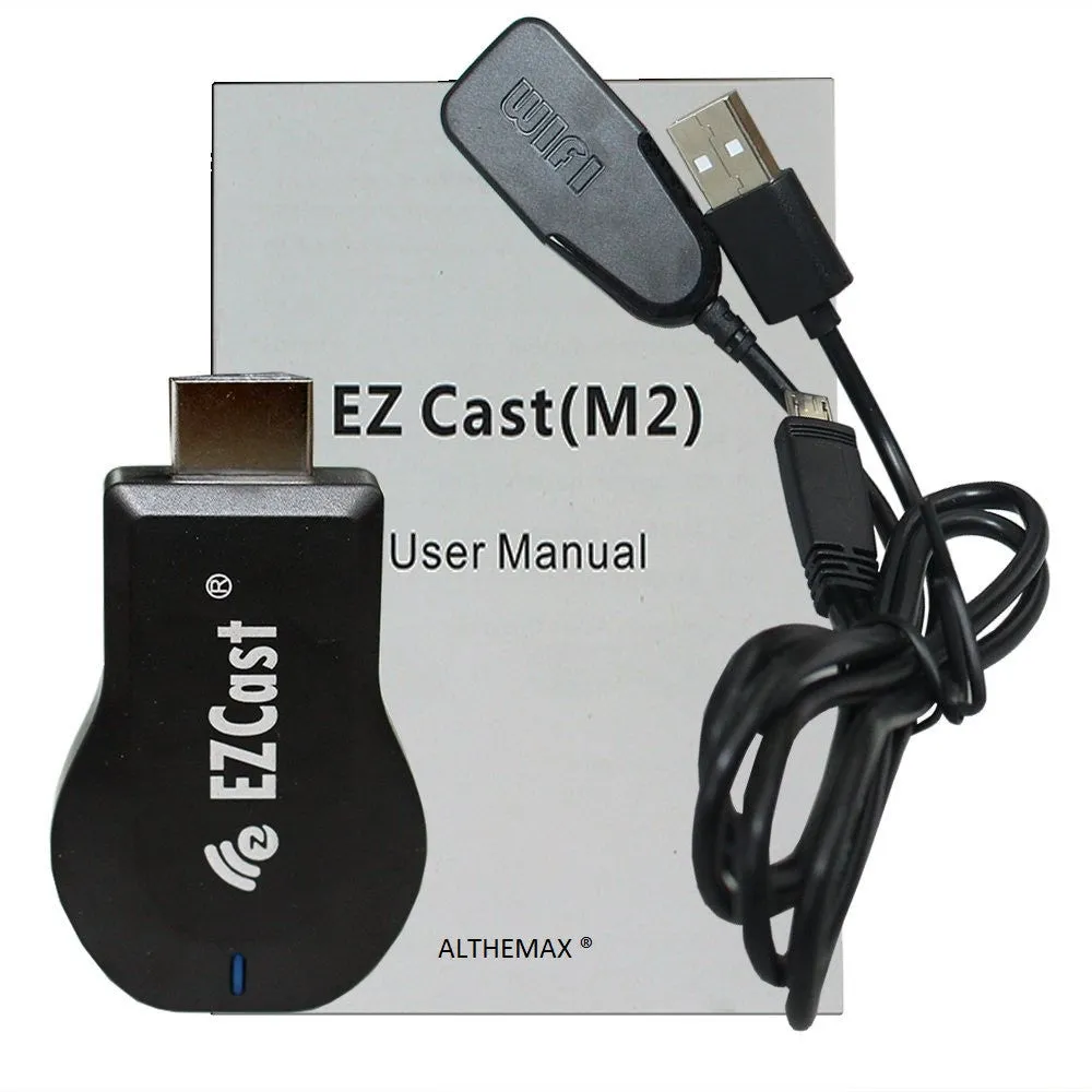 EZ Cast M2 Display Mirroring Miracast HDMI TV Dongle WiFi DLNA Multi-Media Display Receiver Dongle - Black