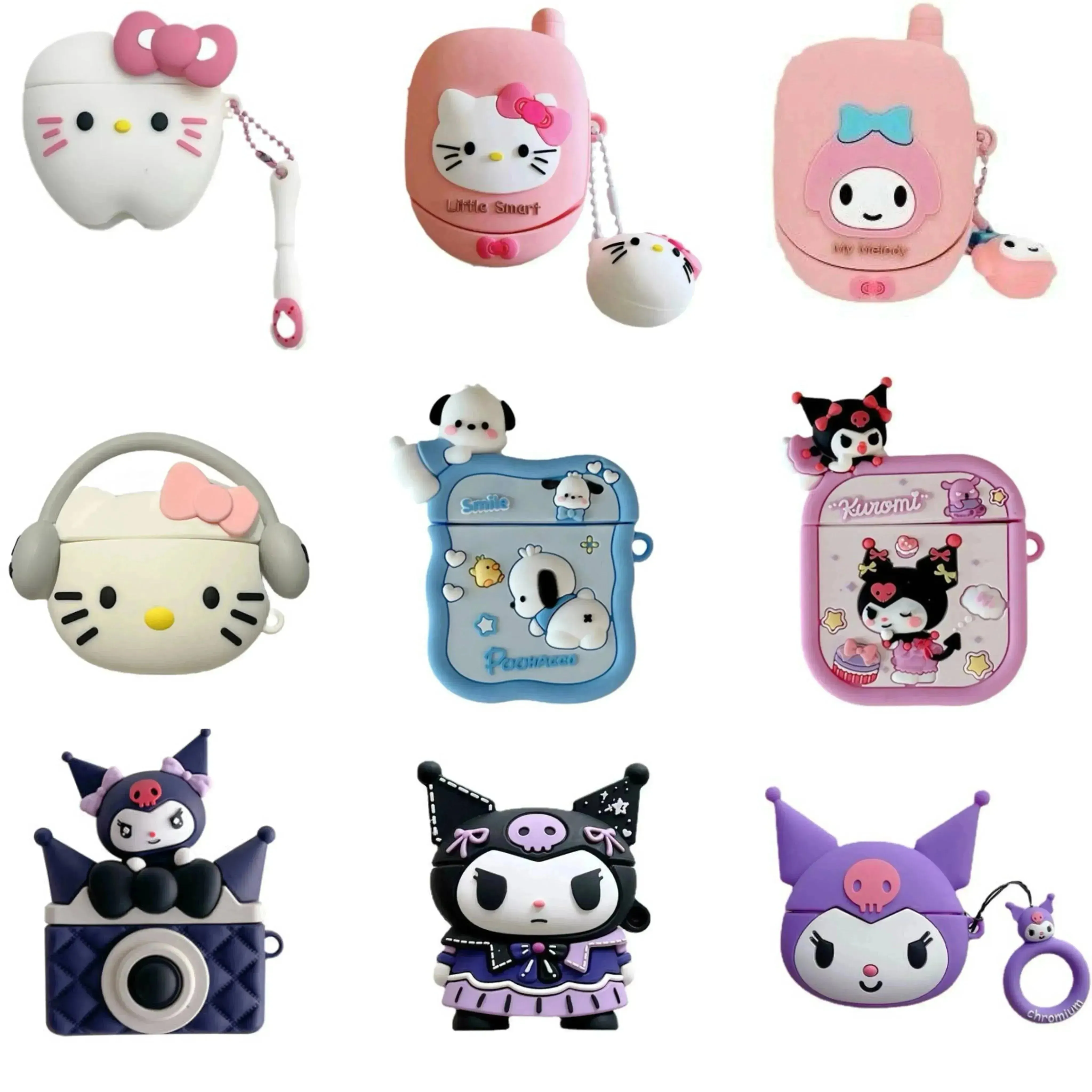 Fancy Sanrio Characters Case (For Airpods)