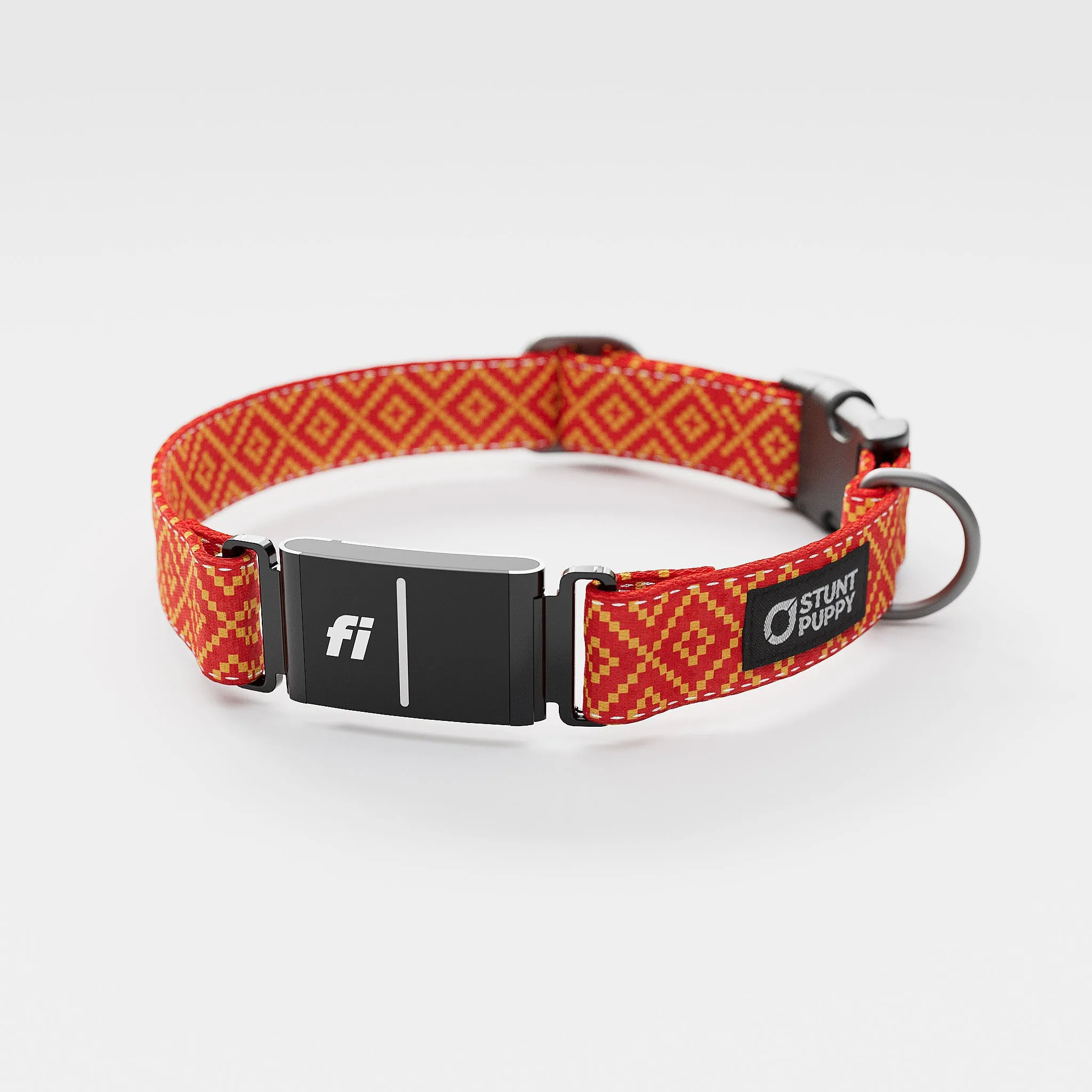 Fi GPS Included Pixie Red Yellow Everyday Collar (6 month subscription)