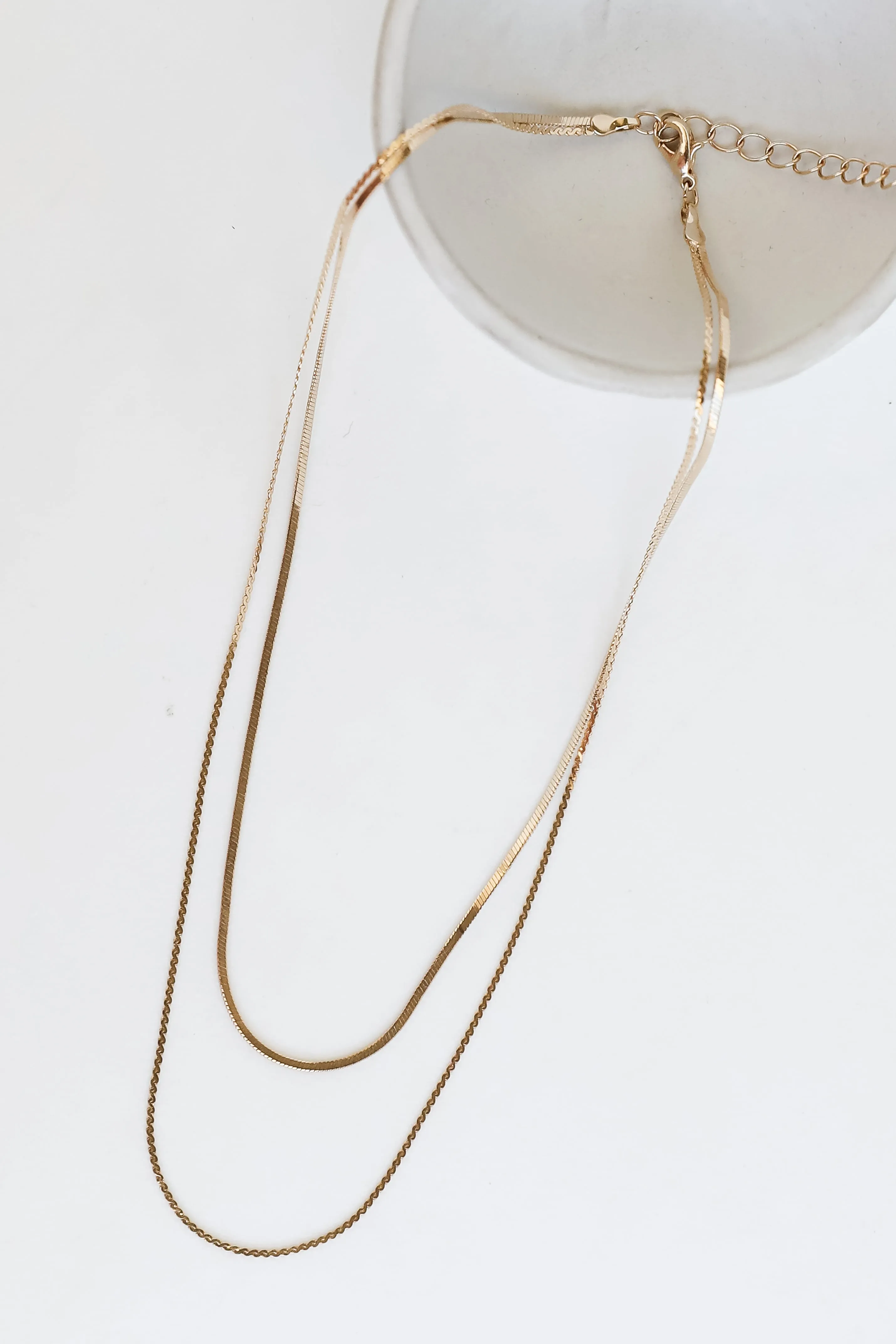 FINAL SALE - Mariah Gold Layered Chain Necklace