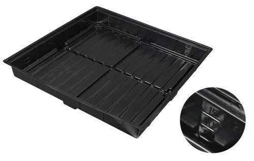 Flo-n-Gro Easy Clean Tray - 3 ft x 3 ft OD - Black