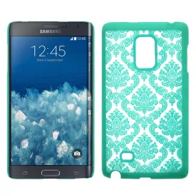 Galaxy Note Edge Case, Ultra Slim Damask Vintage Case Cover - Teal