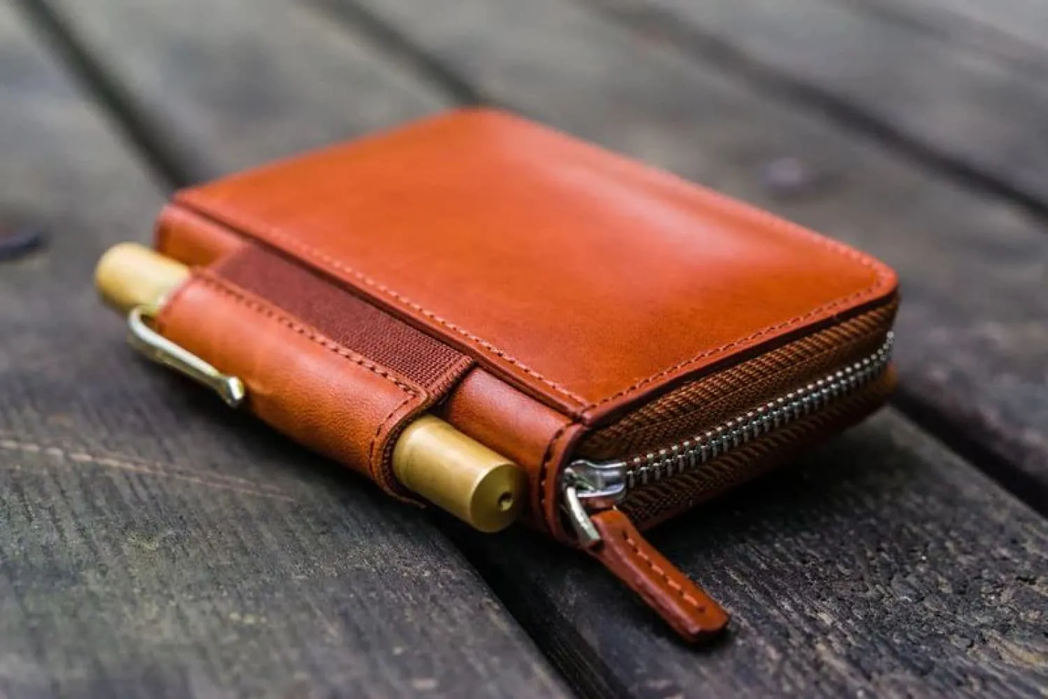 Galen Leather EDC Wallet in Brown