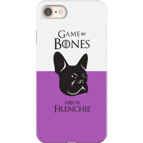 Game of Bones: House Frenchie iPhone Cases (purple - various sizes)