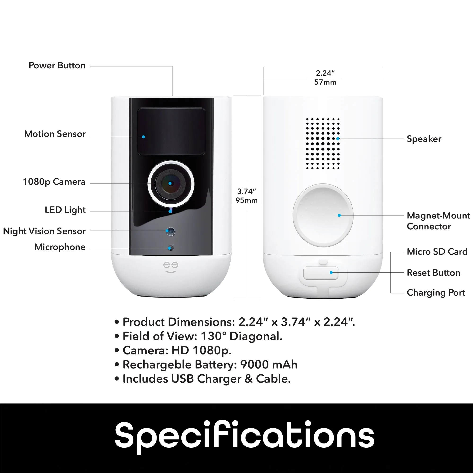 Geeni Freebird Wire-Free Battery Camera