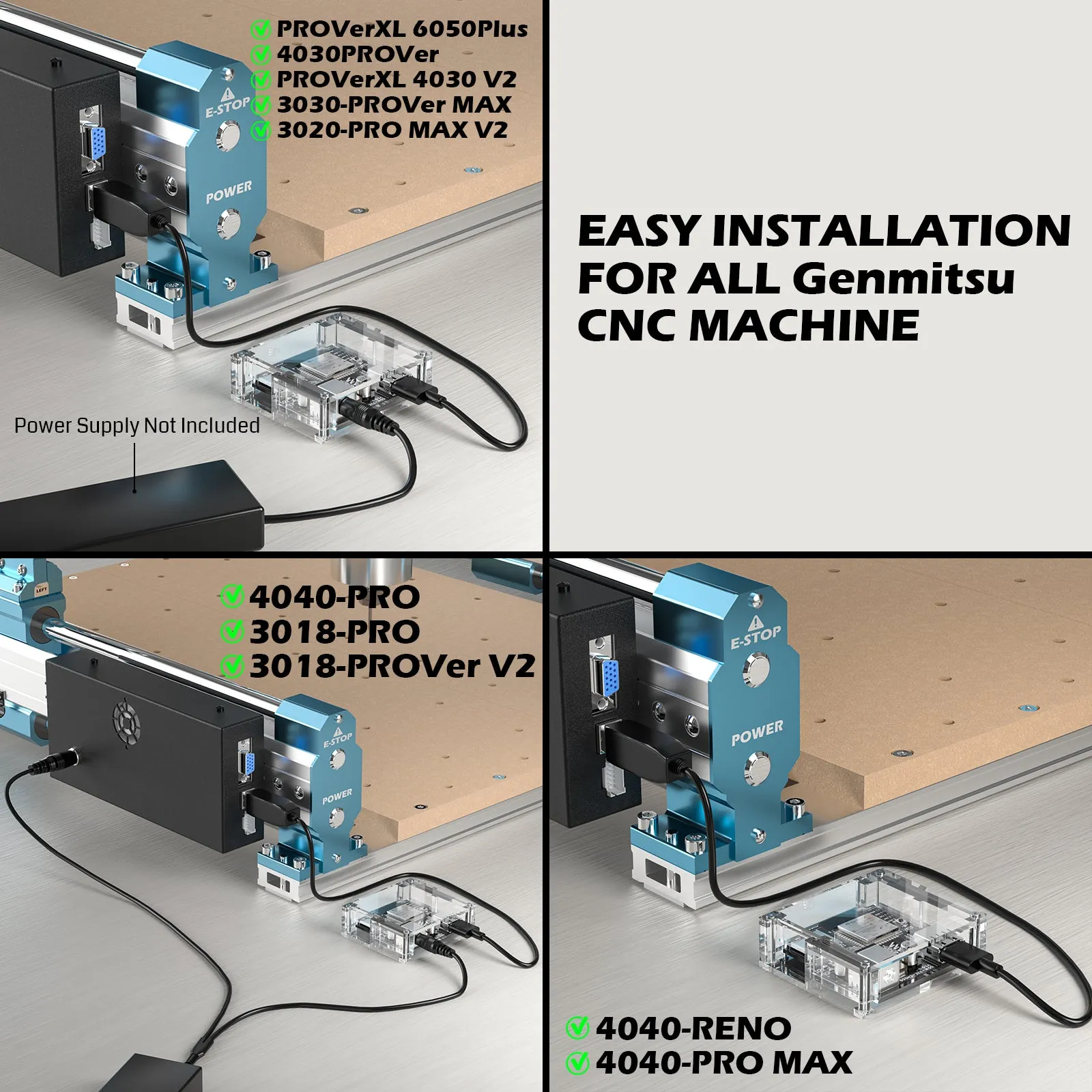 Genmitsu APP Wireless Offline Controller GRBL G-Code Sender Wi-Fi Module Kit for CNC Router