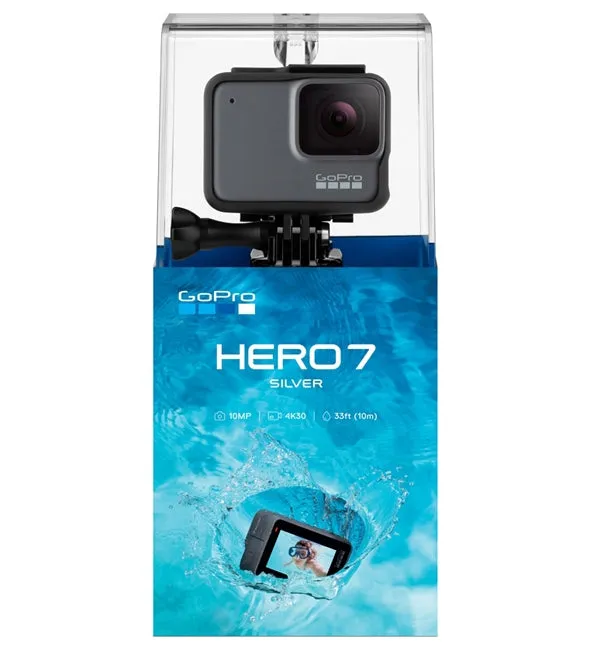 Go Pro Hero 7 Camera Silver   Inc Free SD Card