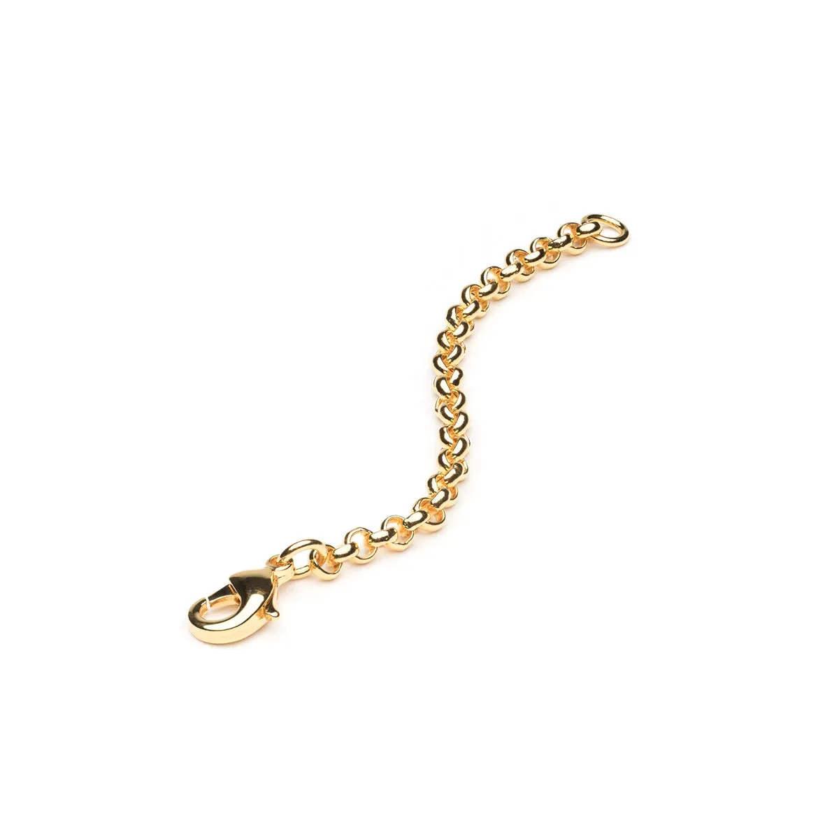 Gold Plated 3 inch Rolo Chain Necklace Extender