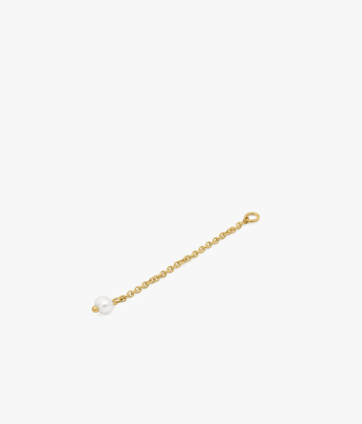 Gold Plated Chain with Small Recycled Pearl Extender