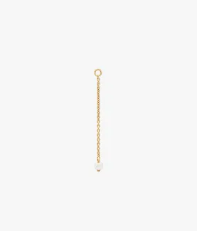 Gold Plated Chain with Small Recycled Pearl Extender