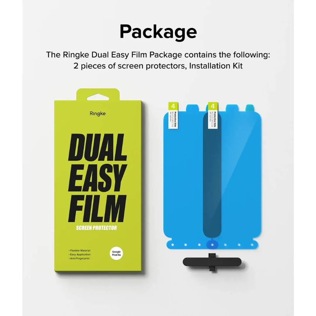 Google Pixel 8a Dual Easy Film Screen Protector 2 Pack By Ringke