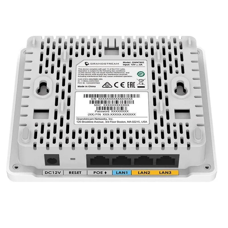 Grandstream GWN7602 Mid-Tier 2x2:2 Wave-2 WiFi Indoor Access Point