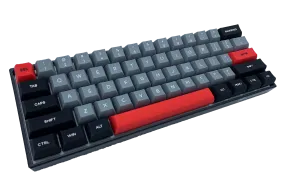 Hayabusa 60% Keyboard - Dark Gummy (SILICONE KEYCAPS)