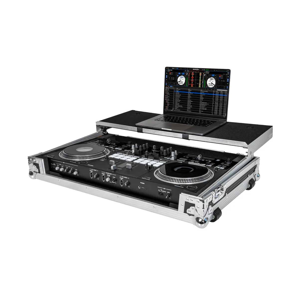 Headliner HL-10008 Flight Case with Laptop Platform & Wheels for Pioneer DJ DDJ-REV7