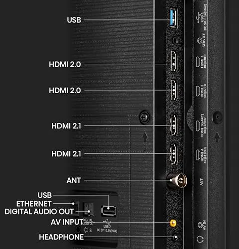 Hisense 164 cm (65 inches) 4K Ultra HD Smart Mini LED QLED TV 65U7K (Black) | HSR 240 Mode | 384 Full Array Local Dimming Zones | 1000 Nits Panel