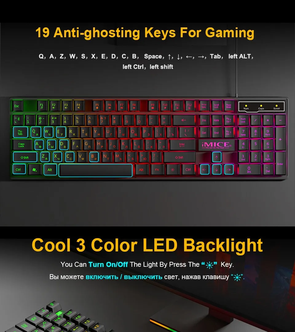 iMice Gaming Keyboard Mechanical