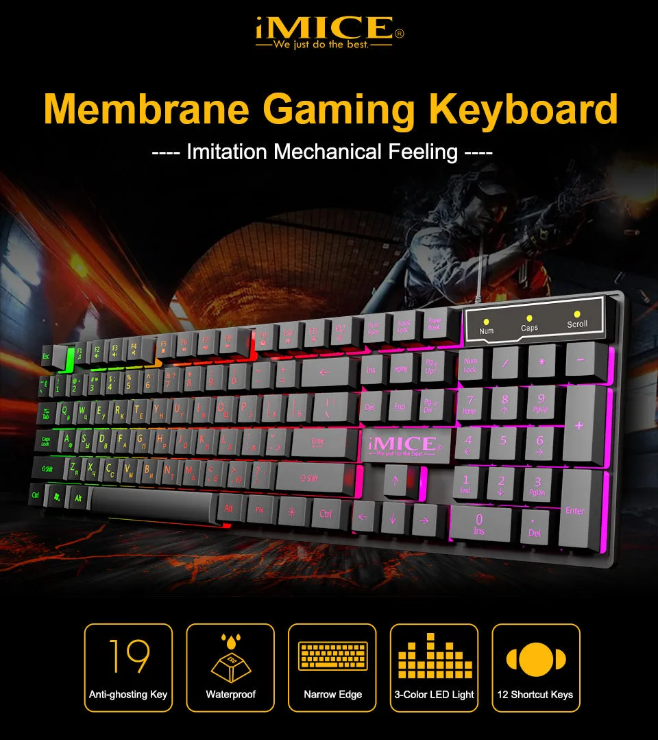 iMice Gaming Keyboard Mechanical