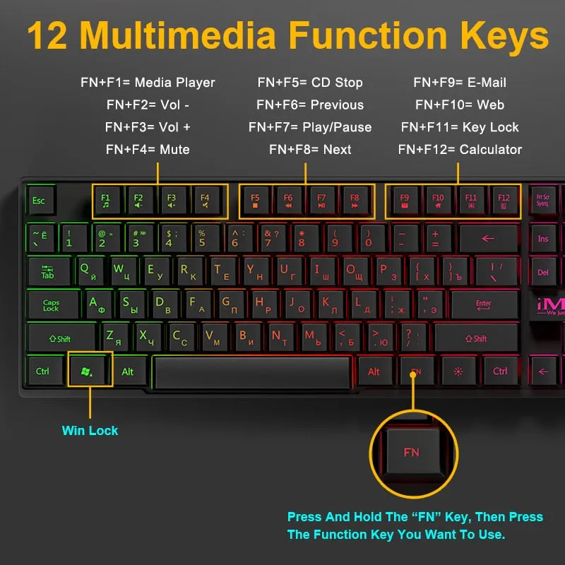 iMice Gaming Keyboard Mechanical