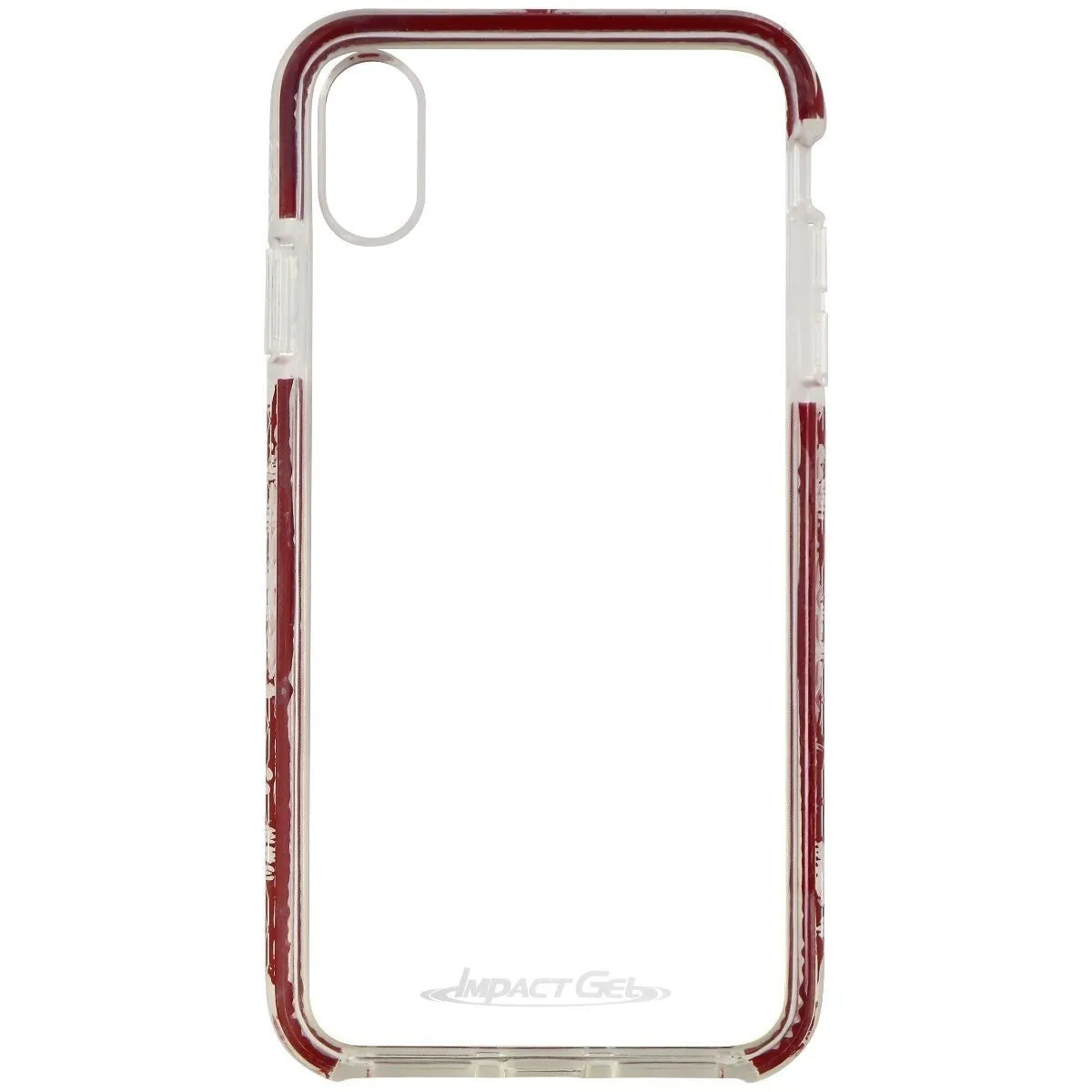 ImpactGel Crusader Lite Series Case for Apple iPhone Xs Max - Red/Clear