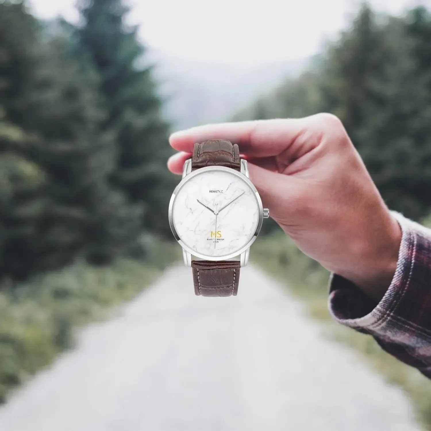 Instafamous Wide Type Quartz watch - Marble