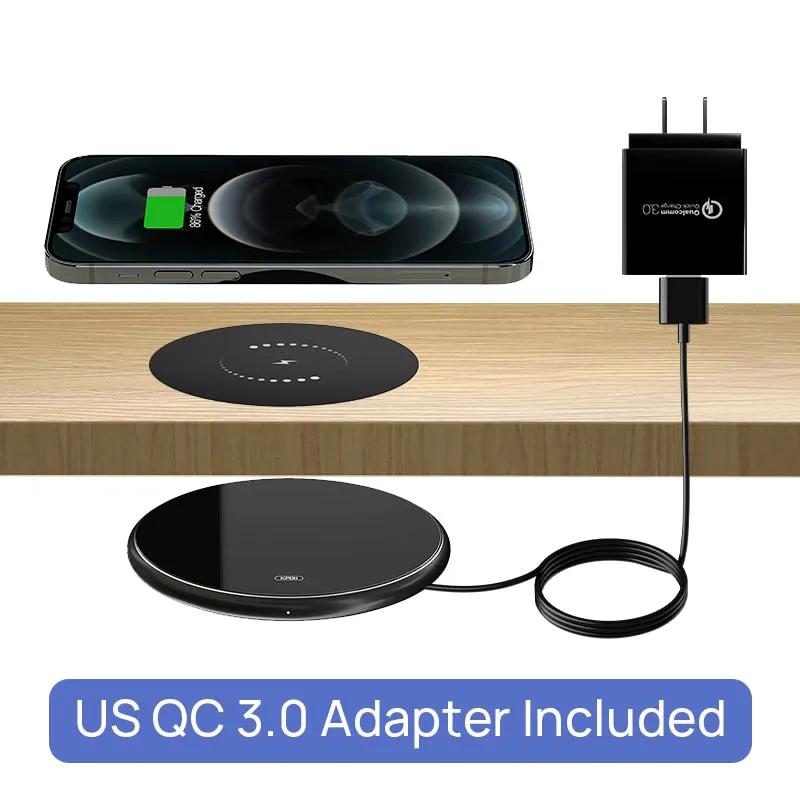 Invisible Under the Desk Wireless Charger