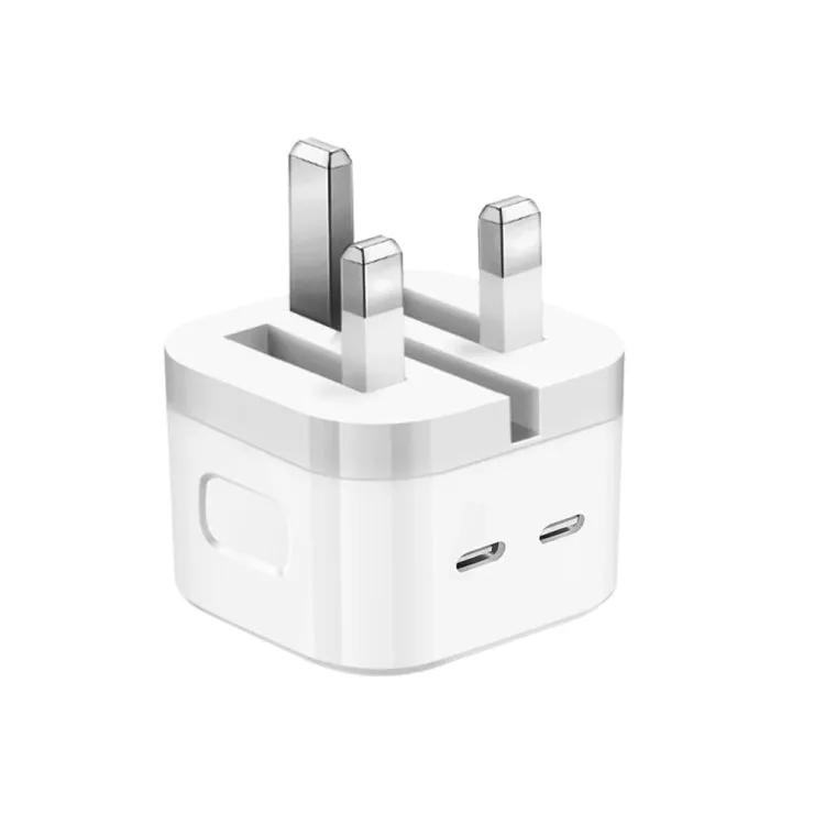 iPhone 14 Pro 3 Pin (UK Pin) 50w USB-C C Power Adapter With USB-C To Lightning Cable