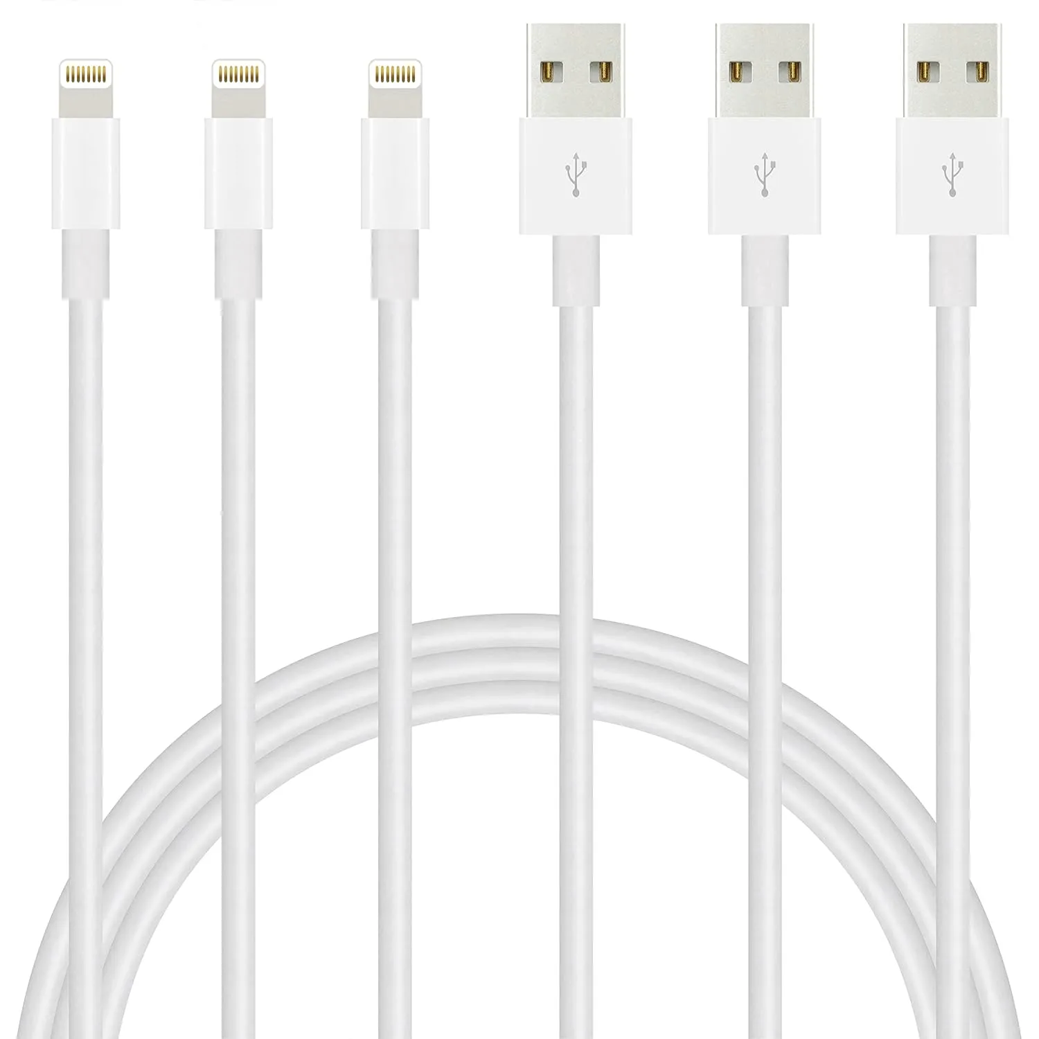 iPhone Charger Lightning Cable 10FT 3Packs Premium USB Charging Cord Apple MFi Certified