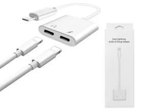 iPhone Splitter Cable - 2 Lightning Ports (Listen and Charge) - ON SALE!!