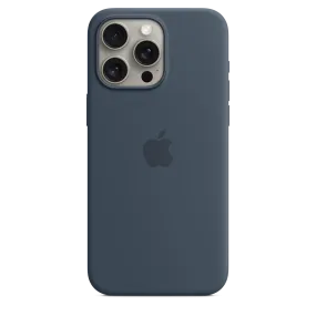 iPhone 15 Pro Max Silicone Case with MagSafe - Storm Blue