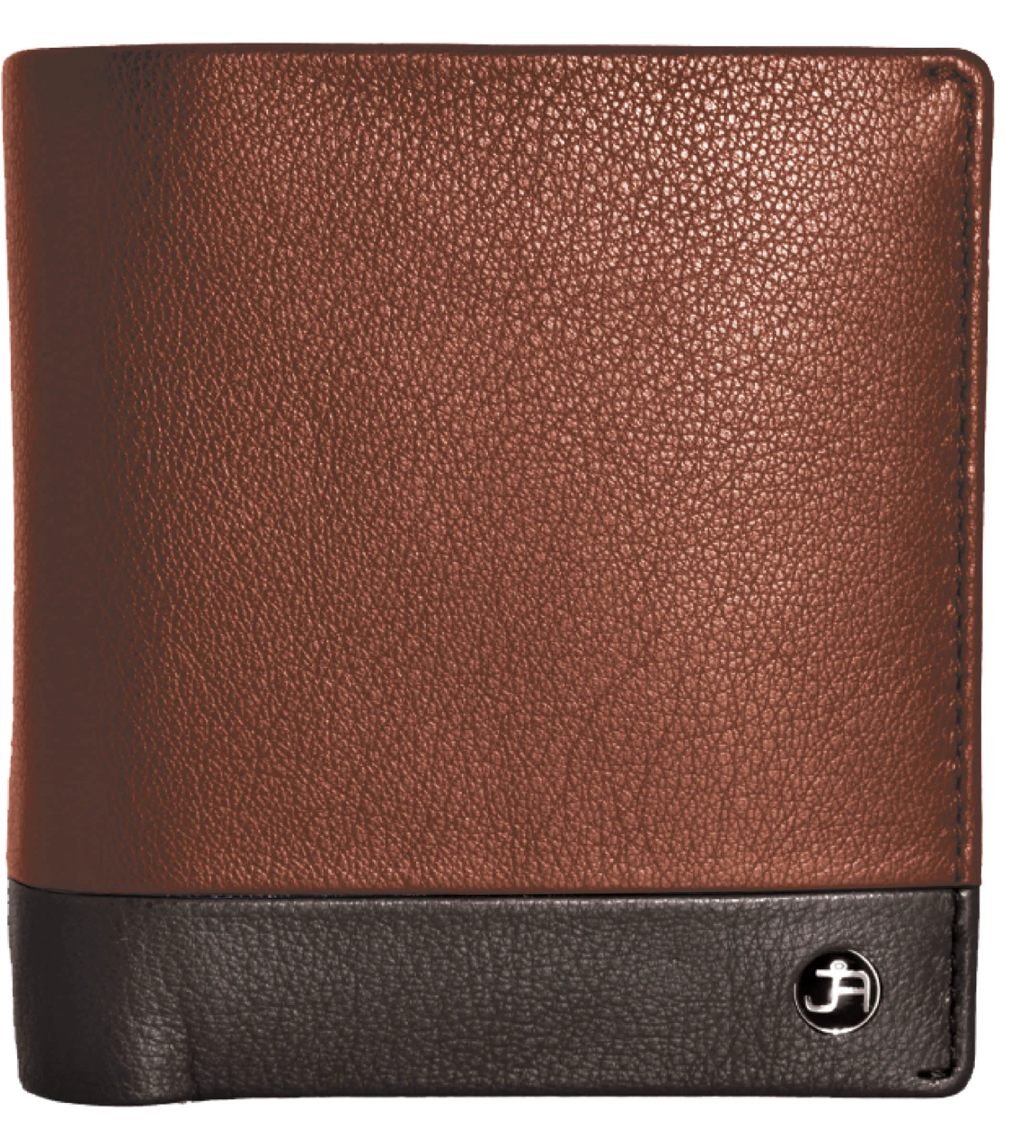 Jack Abrahams Bi-Fold RFID Wallet With ID Window Pocket