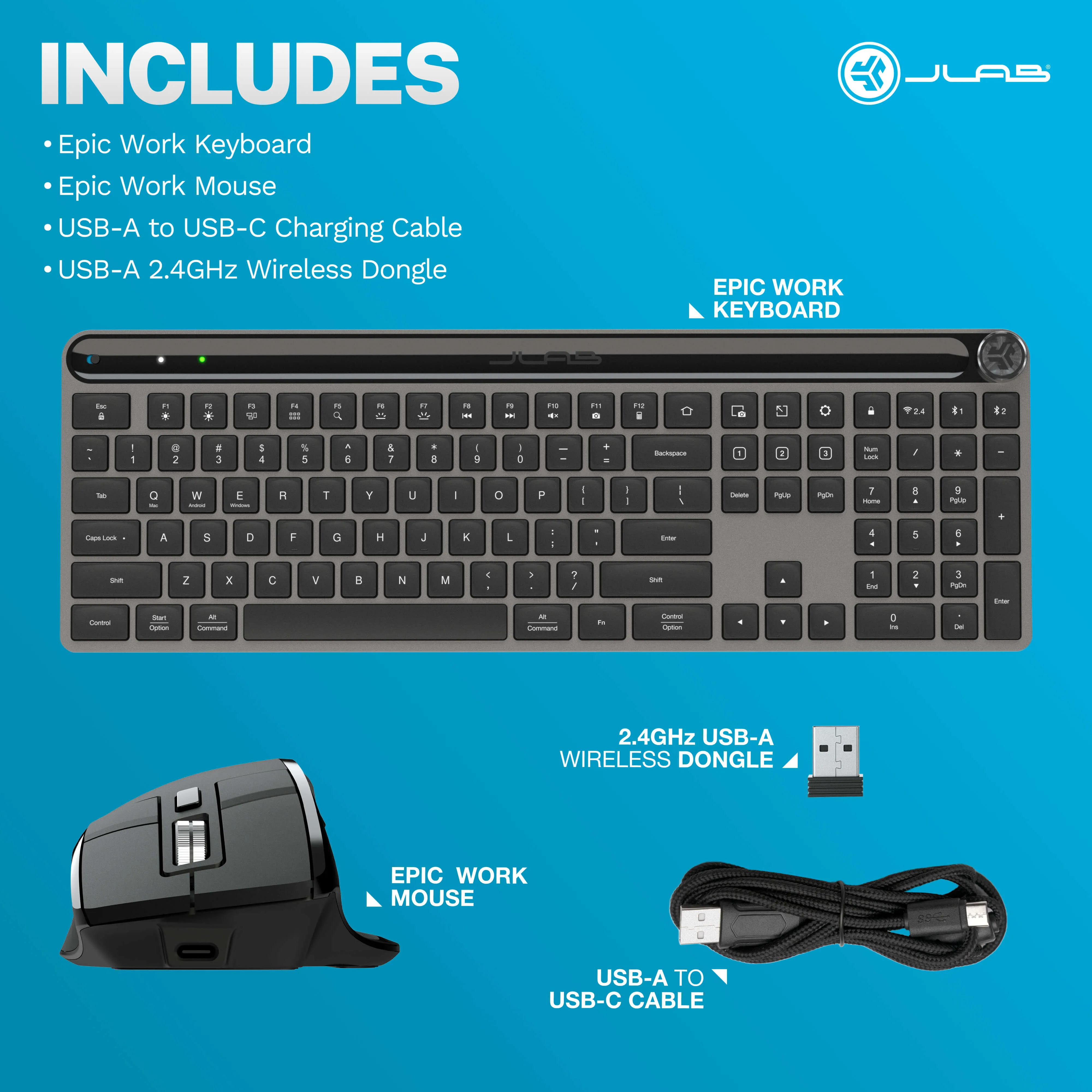 JLab Epic Keyboard Mouse Bundle