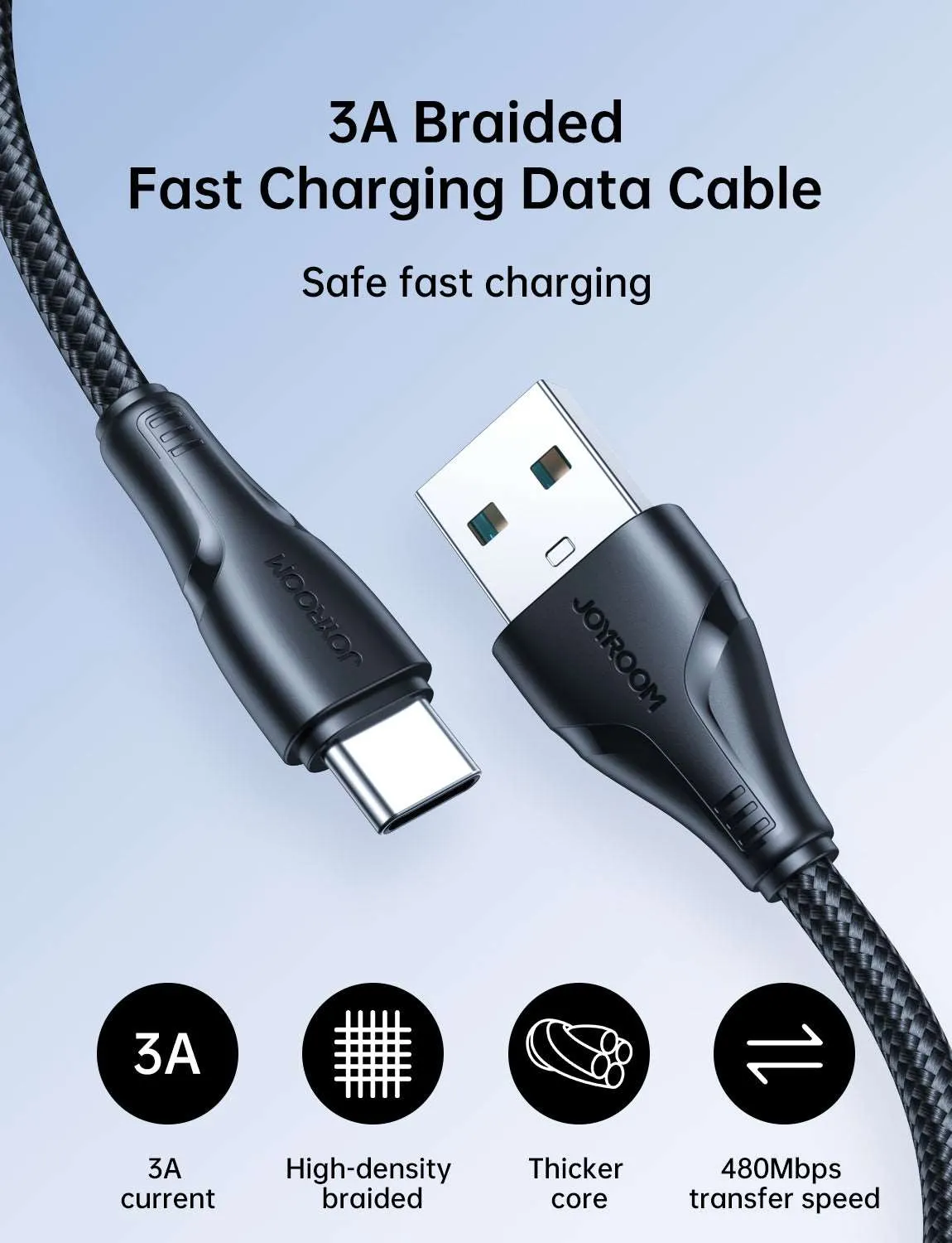 Joyroom S-UC027A11 | USB to Type-C Mobile Cable | Fast Charge PD