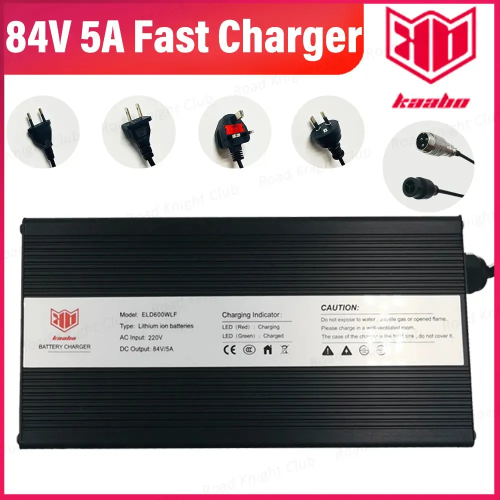 KAABO Wolf King GTR 84V 5A Fast Charger Suif For Wolf King  Wolf King GT  Wolf King GT Pro 84V 5A Quick Charger Electric Scooter