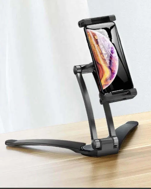 Kitchen Tablet Stand Wall Desk Tablet Mount Stand Fit For 5-10.5 inch Width Tablet  Metal Bracket Smartphones Holders