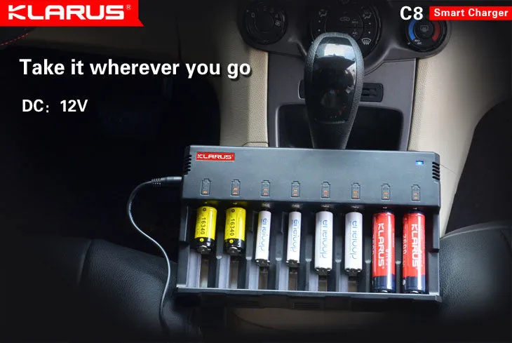 Klarus C8 Charger for Li-ion Ni-MH and Ni-Cd batteries