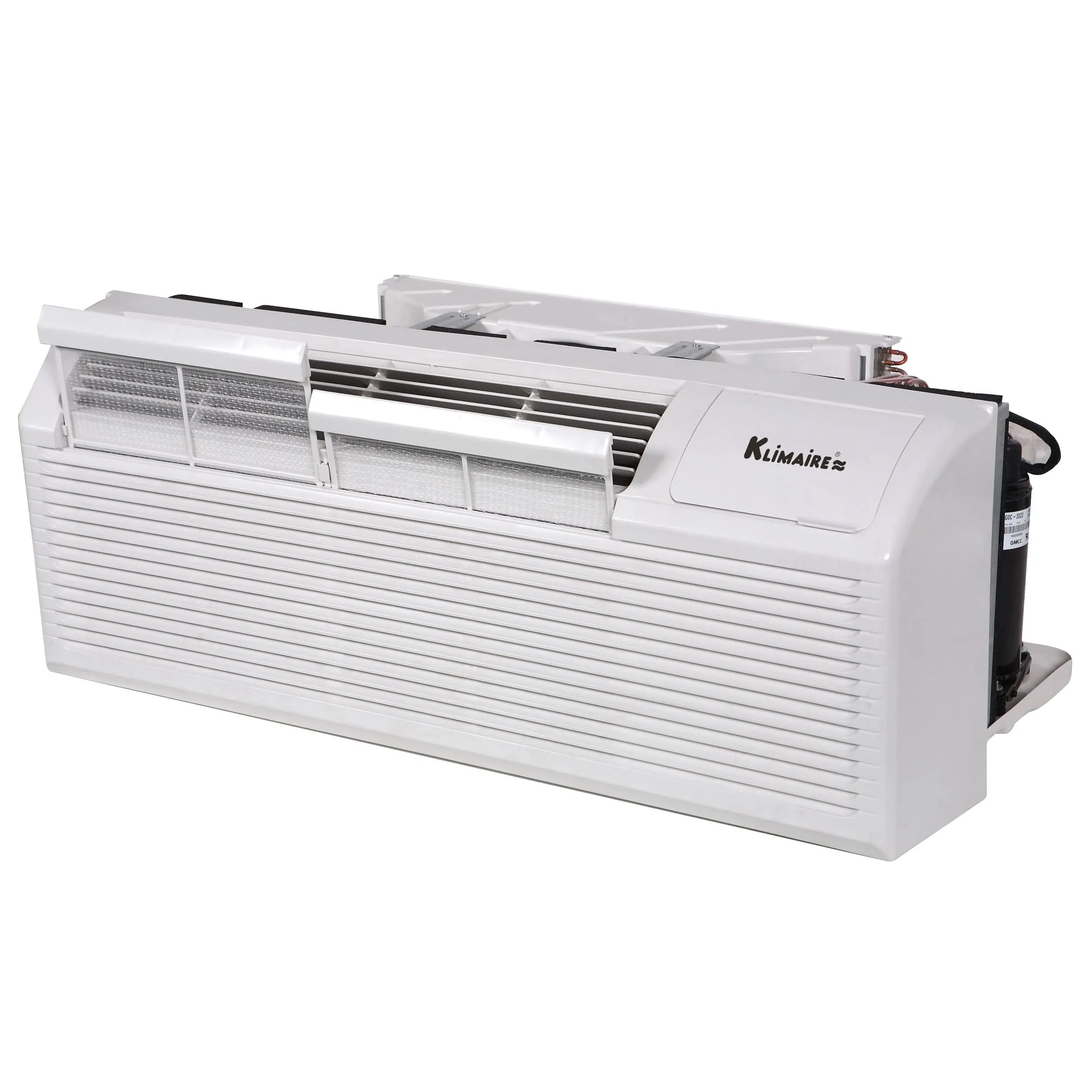 Klimaire PTAC 12,000 Btu Air Conditioner Heat Pump R-32 with 3.5kW Heater and Wi-Fi - 208-230V 20A