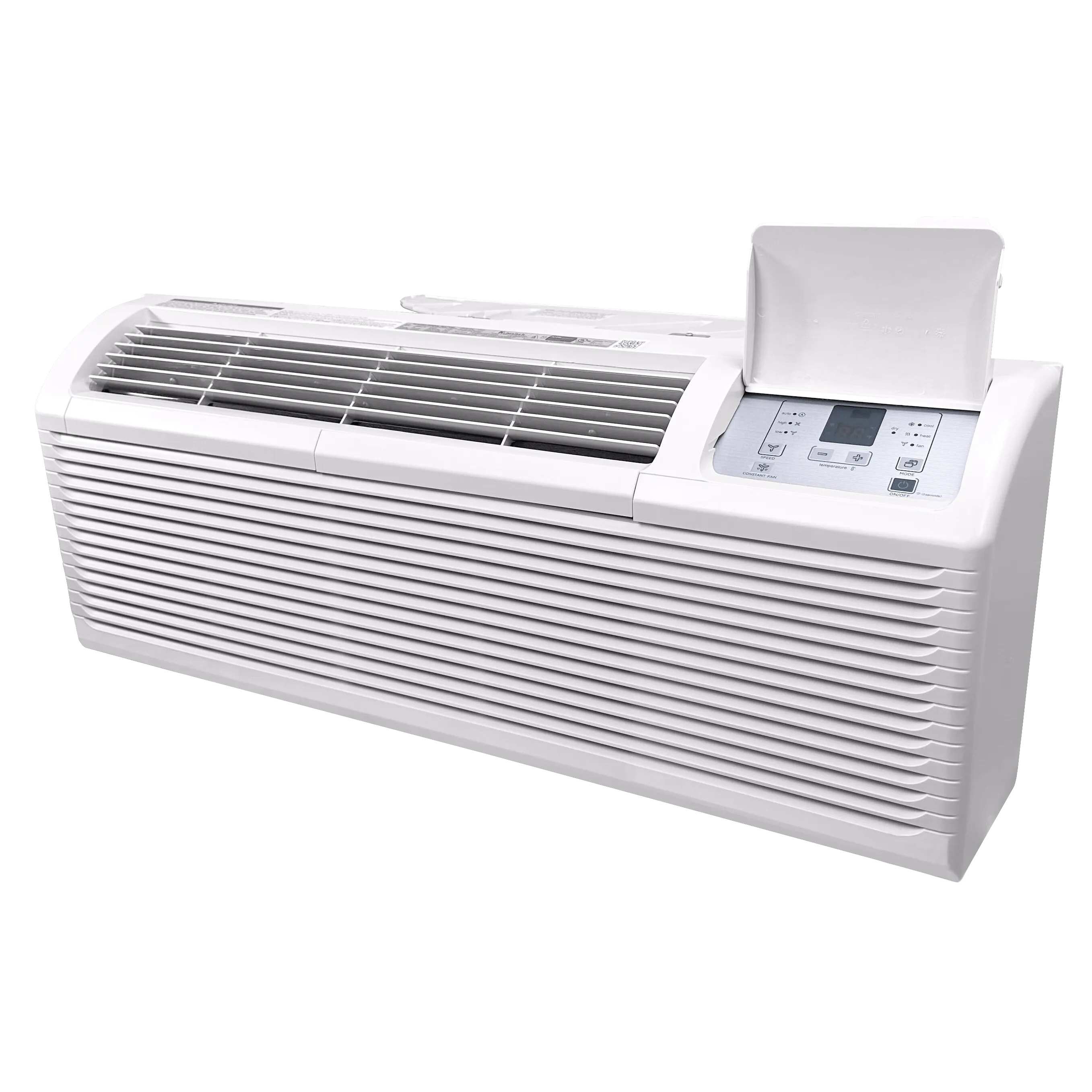 Klimaire PTAC 12,000 Btu Air Conditioner Heat Pump R-32 with 3.5kW Heater and Wi-Fi - 208-230V 20A