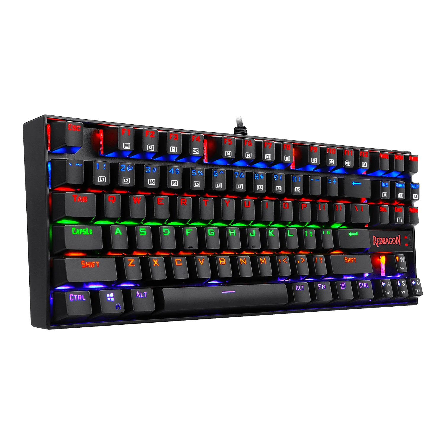 KUMARA K552 LED Rainbow Backlit Wired Keyboard