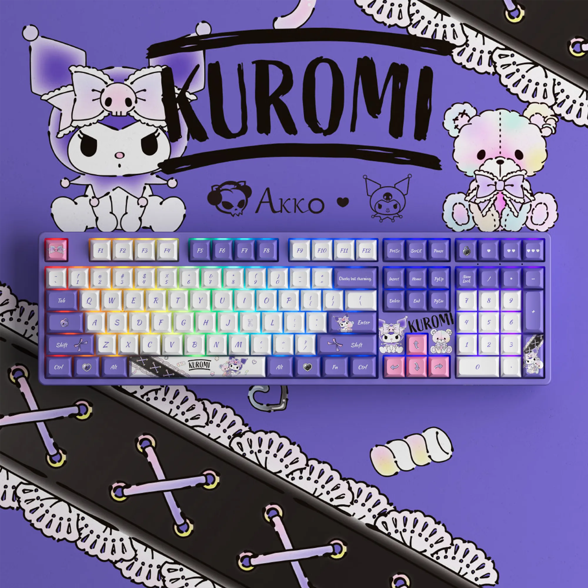 Kuromi Keycap Set