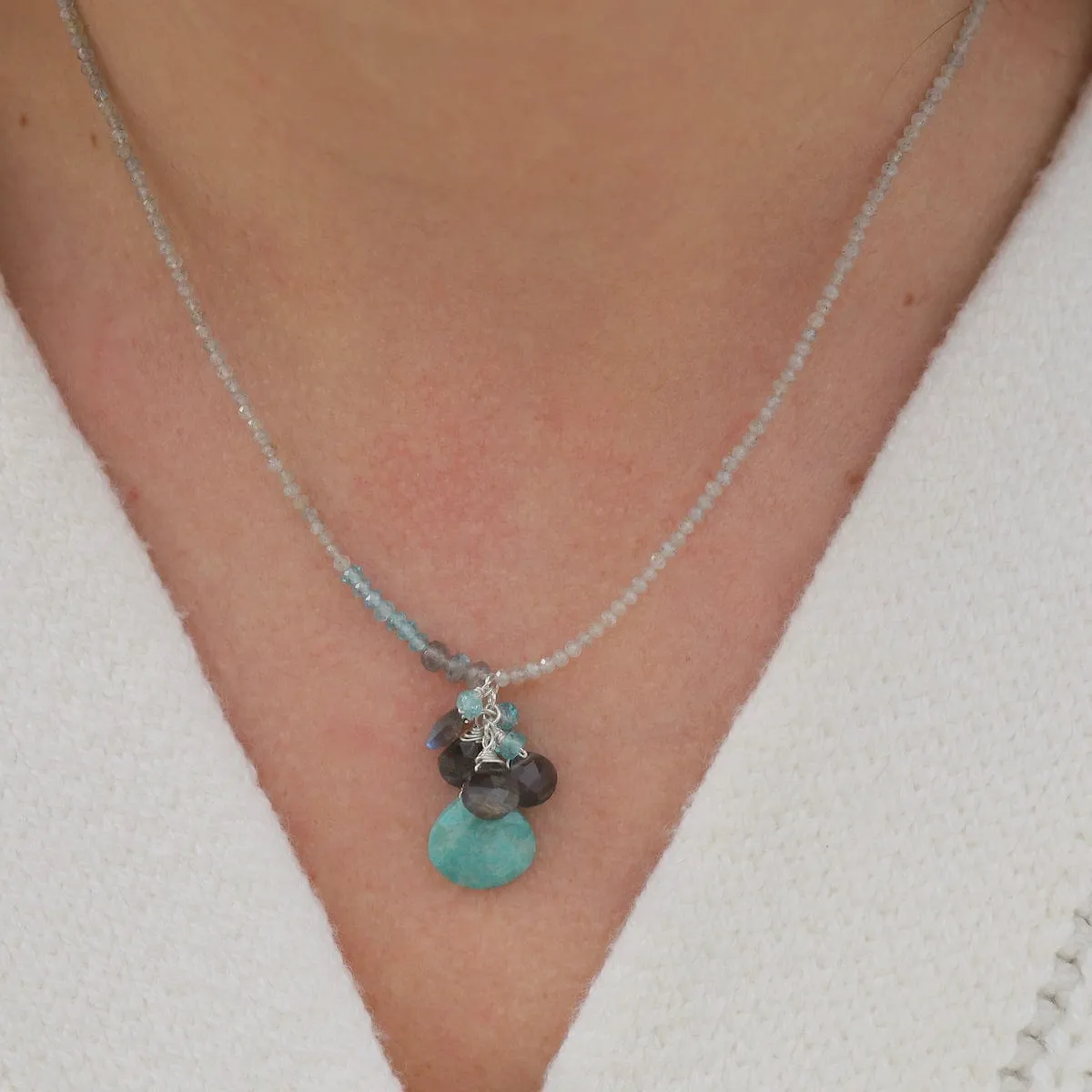 Labradorite, Apatite & Amazonite Necklace