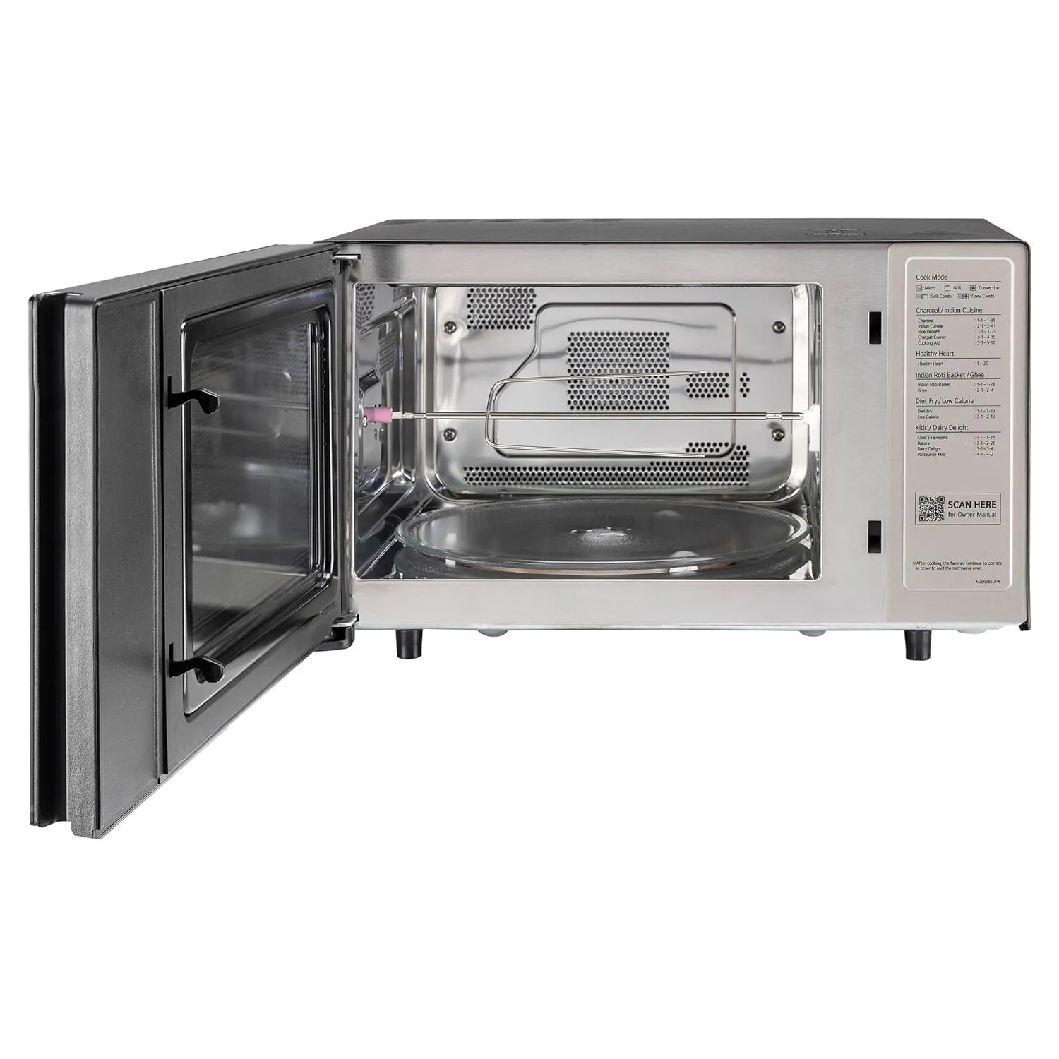 LG MJEN286UFW 28 L Wi-Fi Enabled Charcoal Convection Healthy Microwave Oven ( Black, Diet Fry)