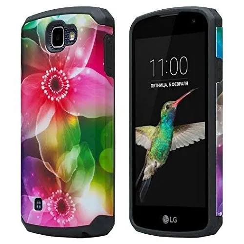 LG Optimus Zone 3 Case | LG K4 Case | LG Spree Case | LG Rebel Case, Slim Hybrid DualLayer[Shock Resistant] Case - Lily Pedals