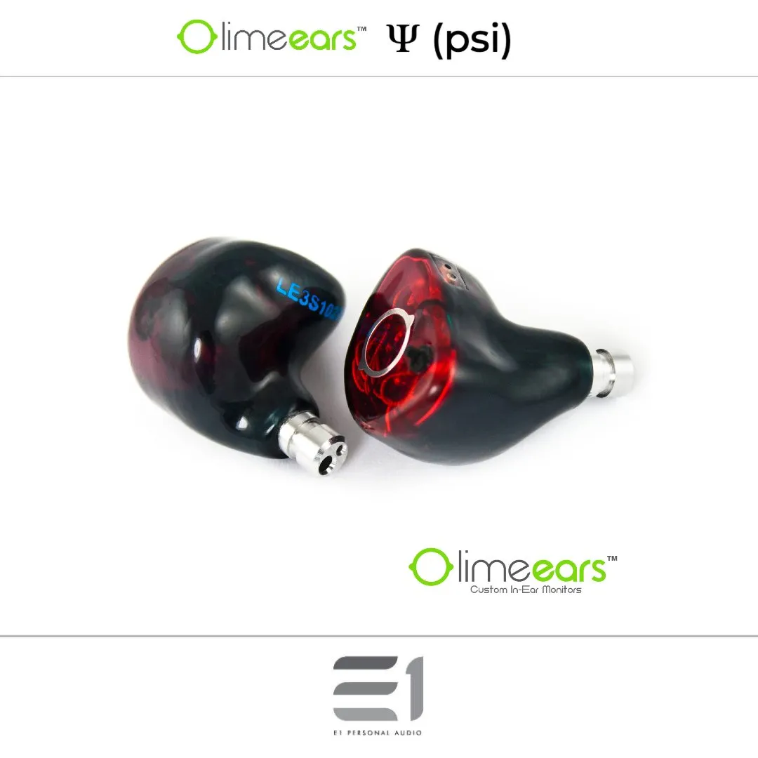 Lime Ears Ψ (psi) Universal / Custom-Fit In-ear Monitors