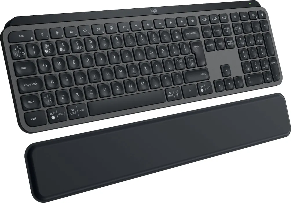 Logitech Mx Keys S - Keyboard - Backlit - Wireless - Bluetooth Le - Qwerty - Uk - Key Switch: Scissor-Key - Graphite - W