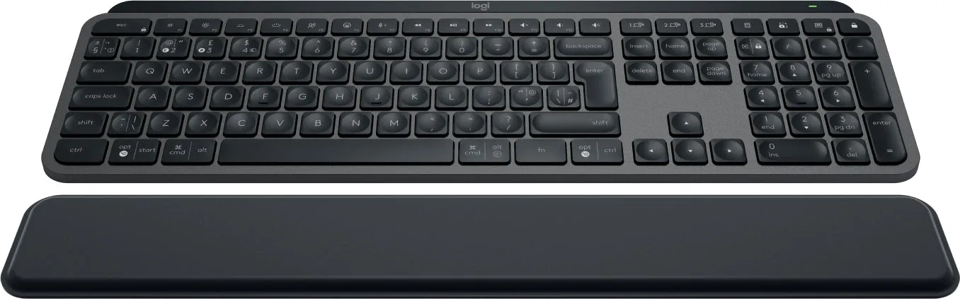 Logitech Mx Keys S - Keyboard - Backlit - Wireless - Bluetooth Le - Qwerty - Uk - Key Switch: Scissor-Key - Graphite - W