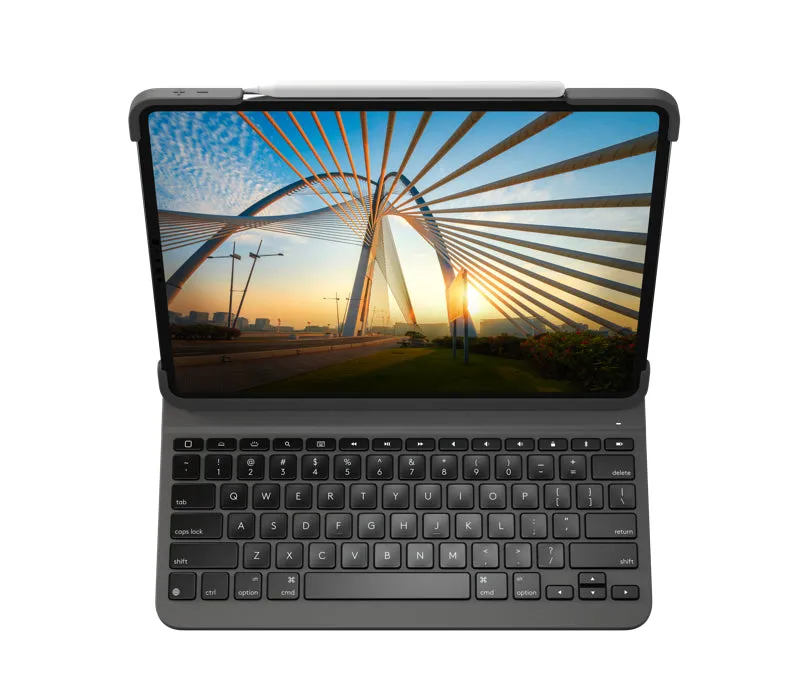 Logitech Slim Folio Pro - Keyboard And Folio Case - Backlit - Wireless - Bluetooth Le - Qwerty - Uk - For Apple 12.9-Inc